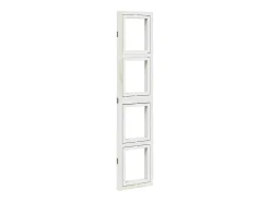 Tabique divisorio de 3 paneles en madera maciza de paulownia blanca