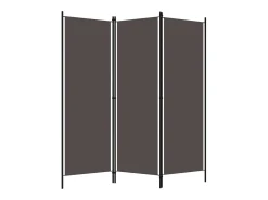 Tabique divisorio de 3 paneles Antracita 150x180 cm