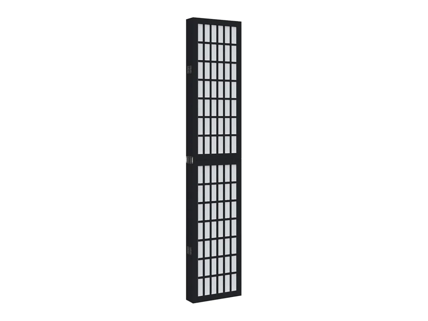 Tabique divisorio de 6 paneles en madera maciza de paulownia negra
