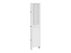 Tabique divisorio de 5 paneles en madera maciza de paulownia blanca