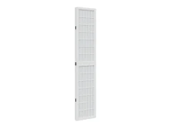 Tabique divisorio de 4 paneles en madera maciza de paulownia blanca
