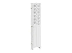 Tabique divisorio de 6 paneles en madera maciza de paulownia blanca