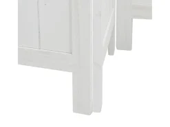Tabique divisorio de 6 paneles en madera maciza de paulownia blanca
