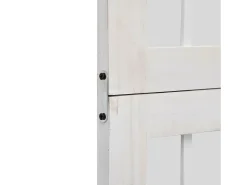 Tabique divisorio de 3 paneles en madera maciza de paulownia blanca