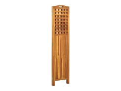 Tabique divisorio de 3 paneles 121x2x170 cm Madera de acacia