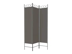 Tabique divisorio de 3 paneles Antracita 120x200 cm Tejido