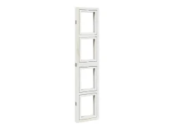 Tabique divisorio de 4 paneles en madera maciza de paulownia blanca