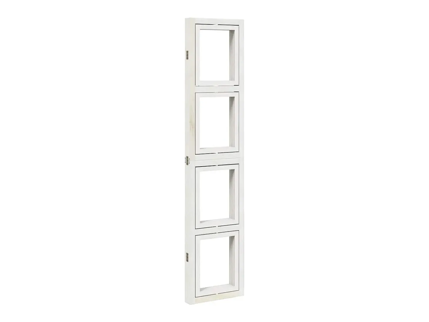 Tabique divisorio de 4 paneles en madera maciza de paulownia blanca