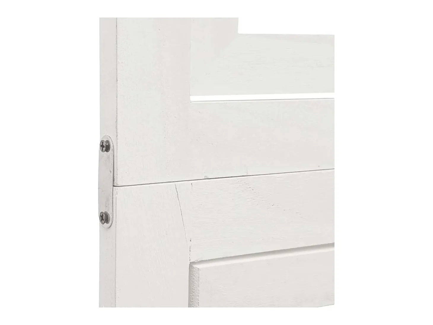 Tabique divisorio de 4 paneles en madera maciza de paulownia blanca