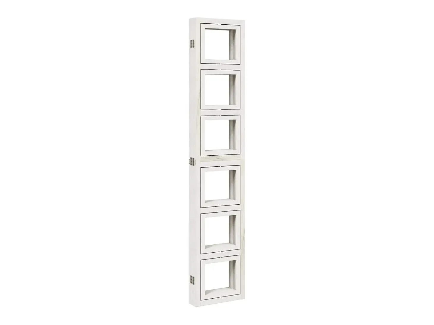 Tabique divisorio de 6 paneles en madera maciza de paulownia blanca