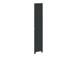 Tabique divisorio de 3 paneles en madera maciza de paulownia negra