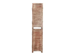 Tabique divisorio de 6 paneles Marrón 210x165 cm Paulownia