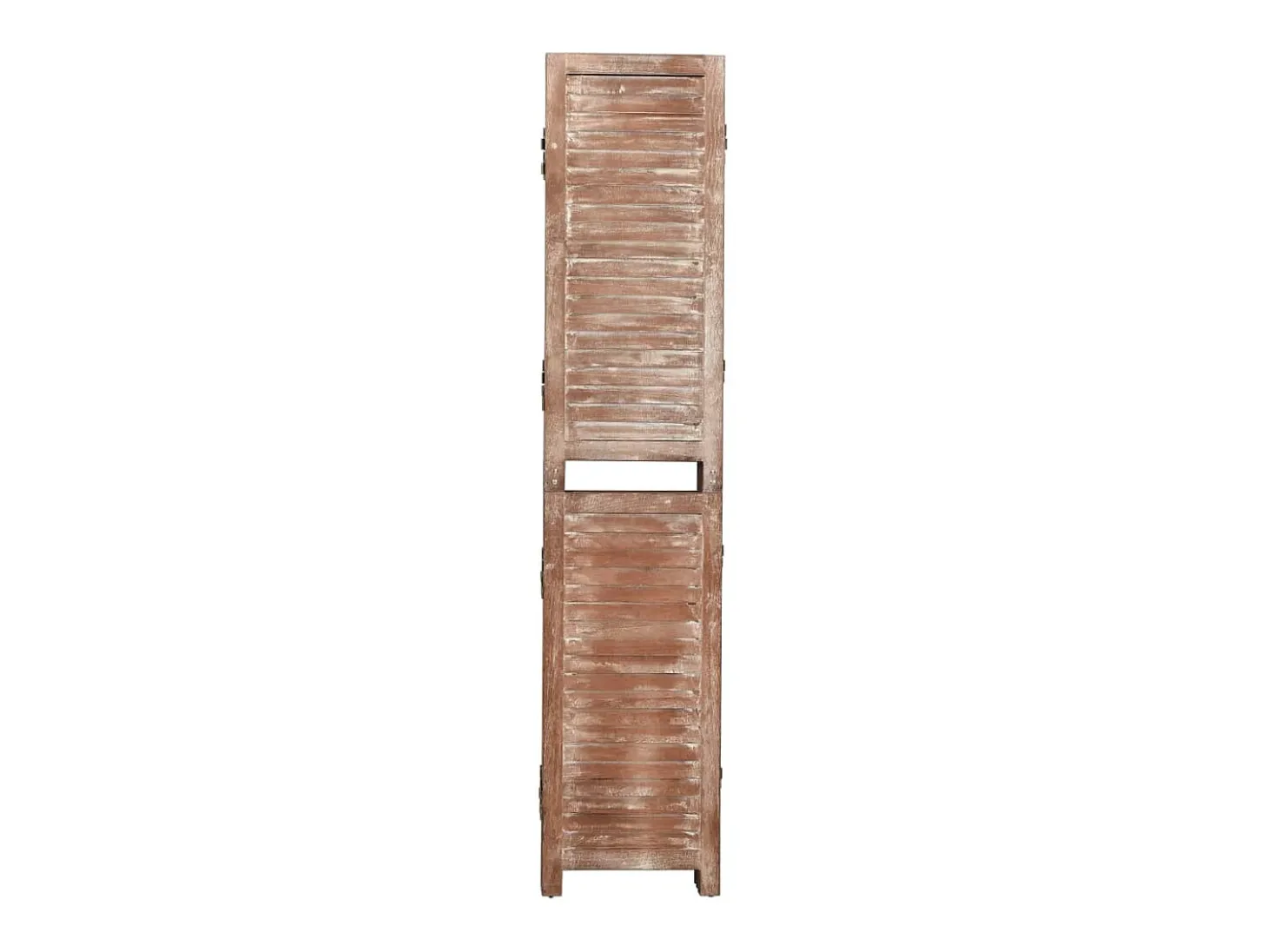 Tabique divisorio de 6 paneles Marrón 210x165 cm Paulownia