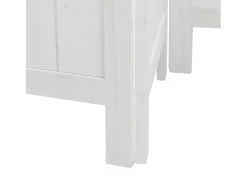 Tabique divisorio de 4 paneles en madera maciza de paulownia blanca