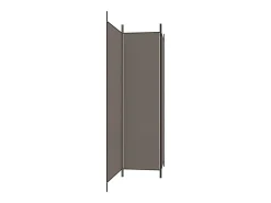 Tabique divisorio de 3 paneles Antracita 150x200 cm Tejido