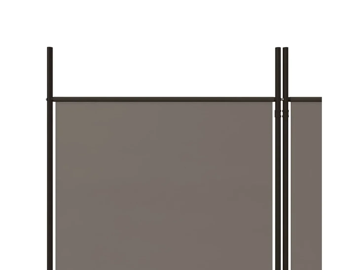 Tabique divisorio de 3 paneles Antracita 150x200 cm Tejido
