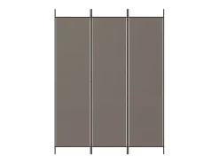 Tabique divisorio de 3 paneles Antracita 150x200 cm Tejido