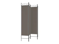 Tabique divisorio de 4 paneles Antracita 160x200 cm Tejido