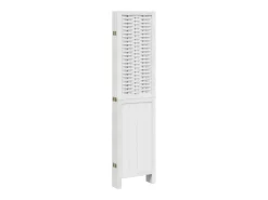 Tabique divisorio de 6 paneles en madera maciza de paulownia blanca