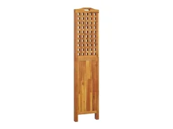 Tabique divisorio de 3 paneles 121,5x2x180 cm Madera de acacia