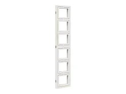 Tabique divisorio de 4 paneles en madera maciza de paulownia blanca