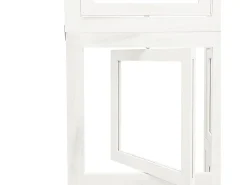 Tabique divisorio de 4 paneles en madera maciza de paulownia blanca