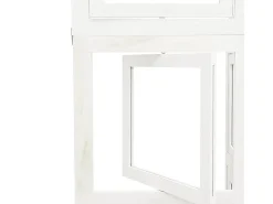 Tabique divisorio de 5 paneles en madera maciza de paulownia blanca