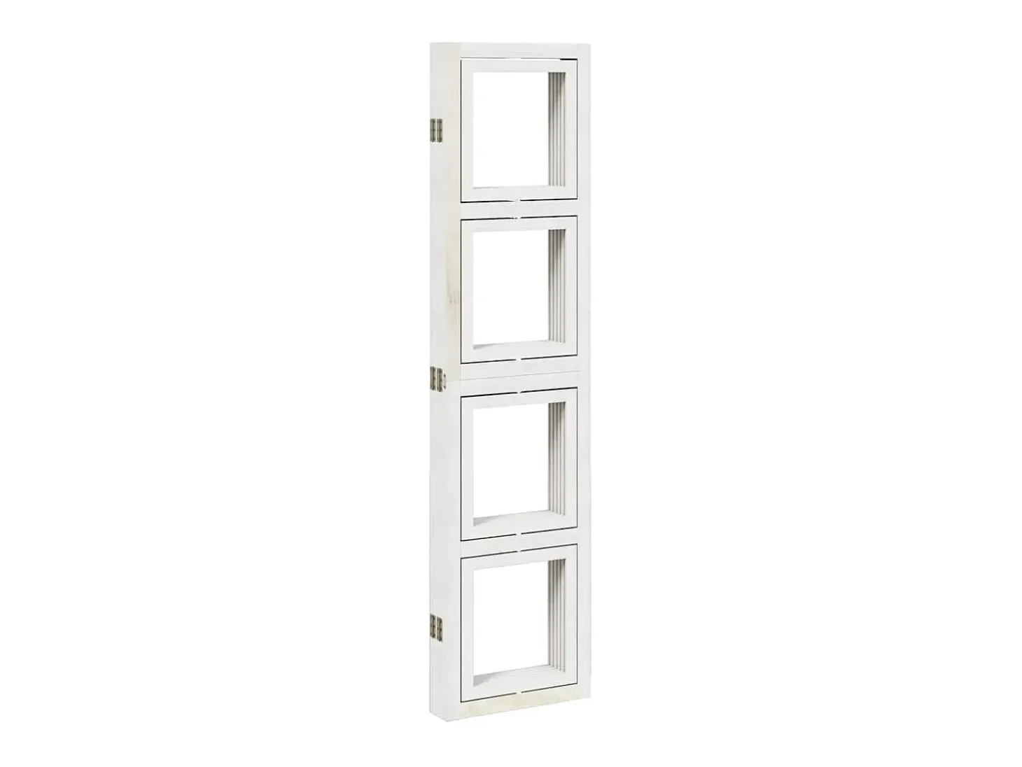 Tabique divisorio de 5 paneles en madera maciza de paulownia blanca