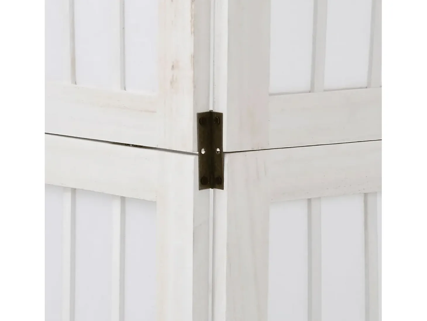 Tabique divisorio de 5 paneles en madera maciza de paulownia blanca