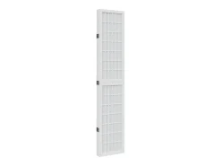 Tabique divisorio de 5 paneles en madera maciza de paulownia blanca