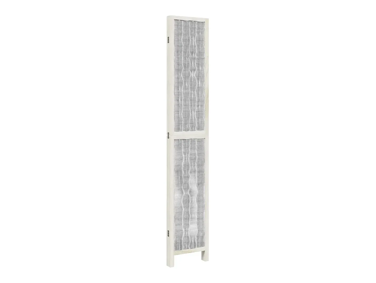 Tabique divisorio de 4 paneles en madera maciza de paulownia blanca