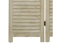 Tabique divisorio de 4 paneles 140x165 cm madera de paulownia