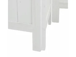 Tabique divisorio de 4 paneles en madera maciza de paulownia blanca