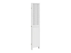 Tabique divisorio de 4 paneles en madera maciza de paulownia blanca