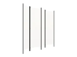 Tabique divisorio de 4 paneles Blanco 200x180 cm