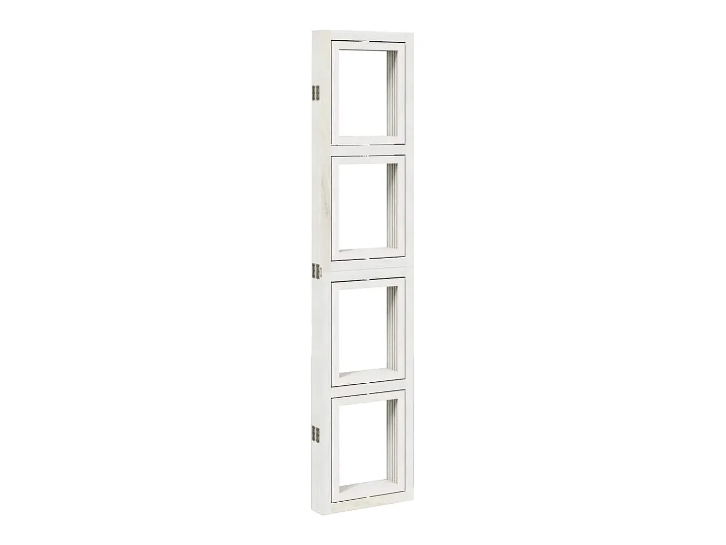 Tabique divisorio de 5 paneles en madera maciza de paulownia blanca
