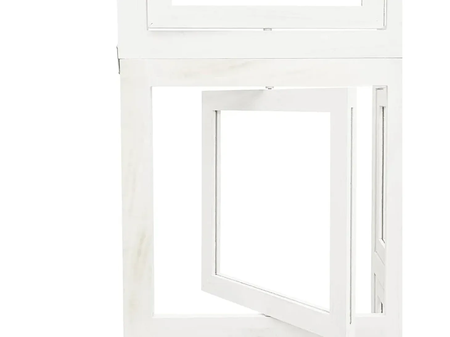 Tabique divisorio de 5 paneles en madera maciza de paulownia blanca