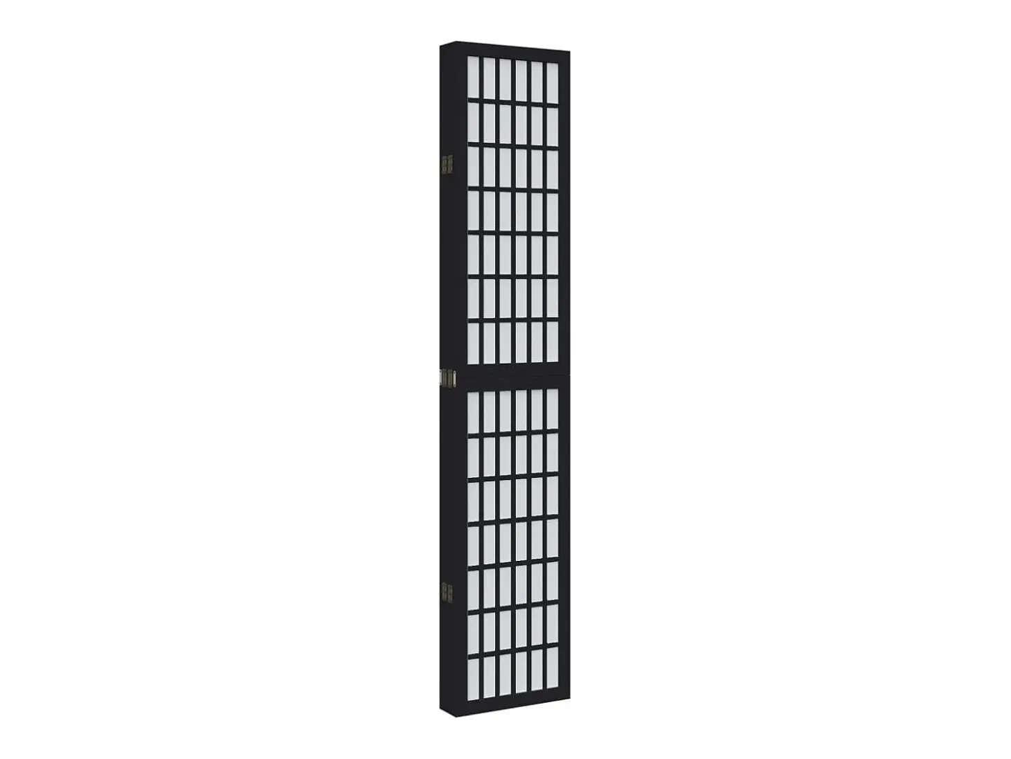 Tabique divisorio de 6 paneles en madera maciza de paulownia negra