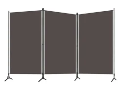 Tabique divisorio de 3 paneles Antracita 260x180 cm