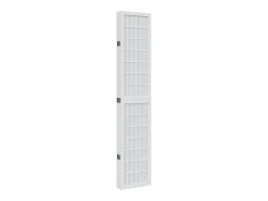Tabique divisorio de 6 paneles en madera maciza de paulownia blanca