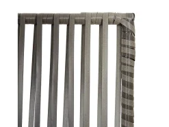 Tabique divisorio de mimbre de resina gris de 4 paneles
