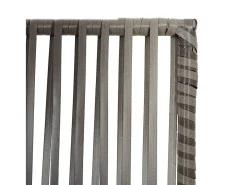 Tabique divisorio de mimbre de resina gris de 6 paneles