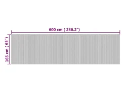 Tabique divisorio natural 165x600 cm bambú