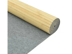 Tabique divisorio natural claro 165x600 cm bambú