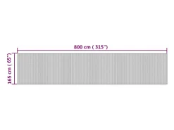 Tabique divisorio natural 165x800 cm bambú