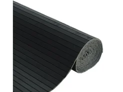 Tabique divisorio negro 165x600 cm bambú