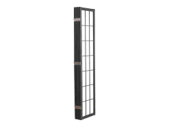 Tabique Divisorio SucceBuy, Tabique Divisorio Japonés con 6 Paneles con Motivos de Flores de Cerezo, Portátil, de Madera, Giratorio en 360°, para Separar Estancias