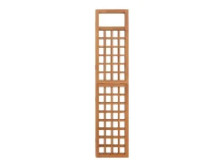 Tabique divisorio/celosía de 3 paneles de madera maciza de abeto