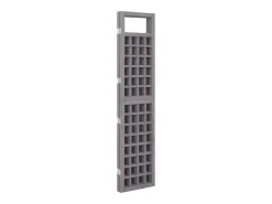 Tabique divisorio/celosía de 4 paneles de madera maciza de abeto