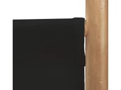 Tabique plegable 3 paneles 120 cm Bambú y Lona